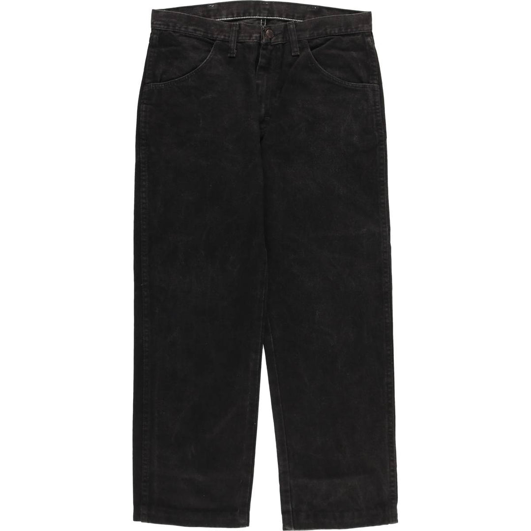 Rustler Black Denim Straight Denim Pants for Men, W32 equivalent cotton black type Vintage Second Hand