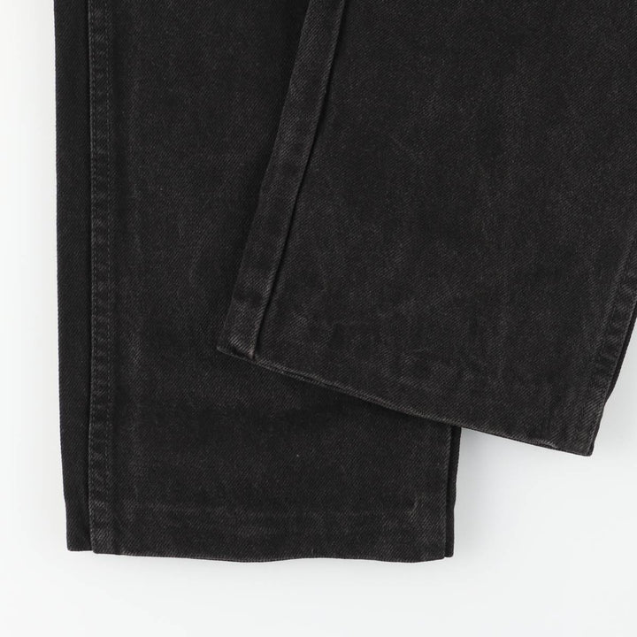 Rustler Black Denim Straight Denim Pants for Men, W32 equivalent cotton black type Vintage Second Hand