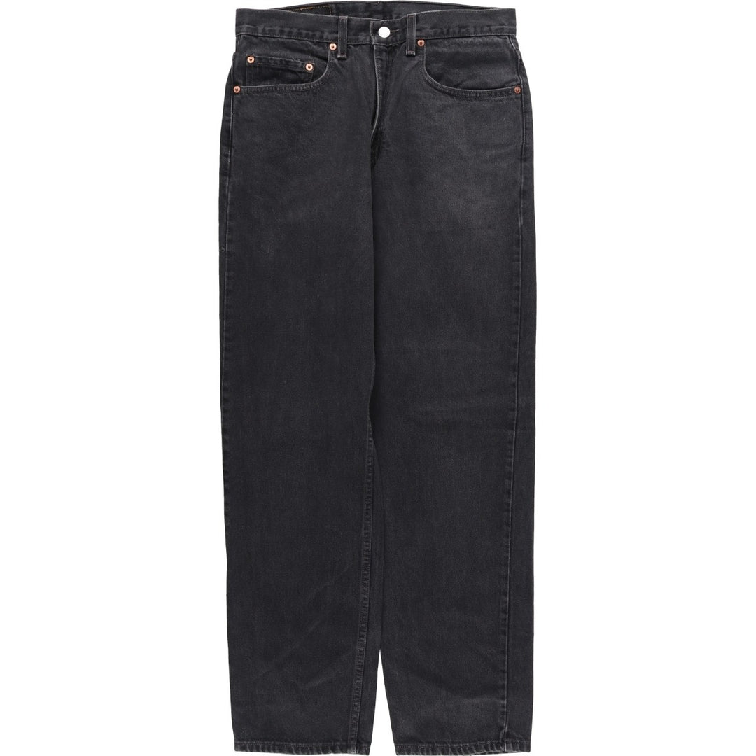 90s-00'S Vintage Levi's 550 Black Denim Tapered Denim Pants, Men's Size W31 unclear black type Vintage Second Hand