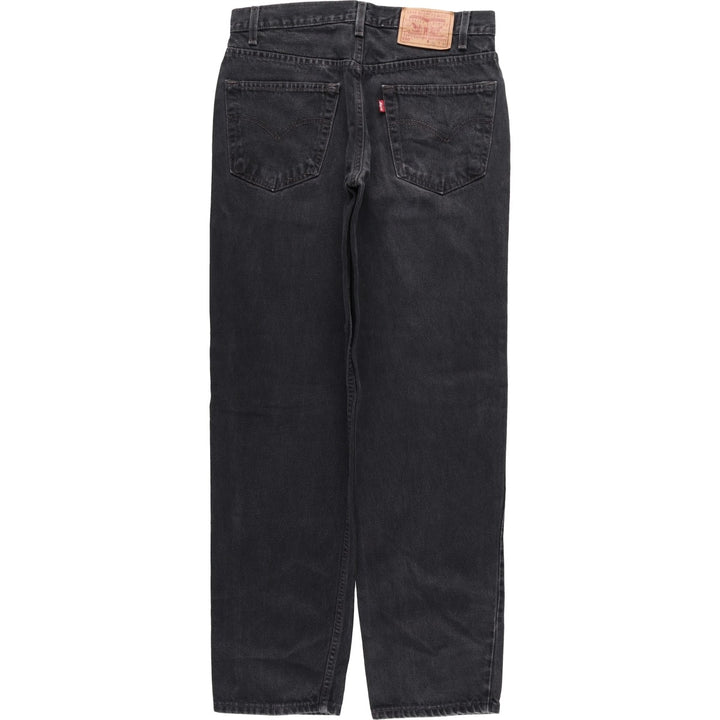 90s-00'S Vintage Levi's 550 Black Denim Tapered Denim Pants, Men's Size W31 unclear black type Vintage Second Hand