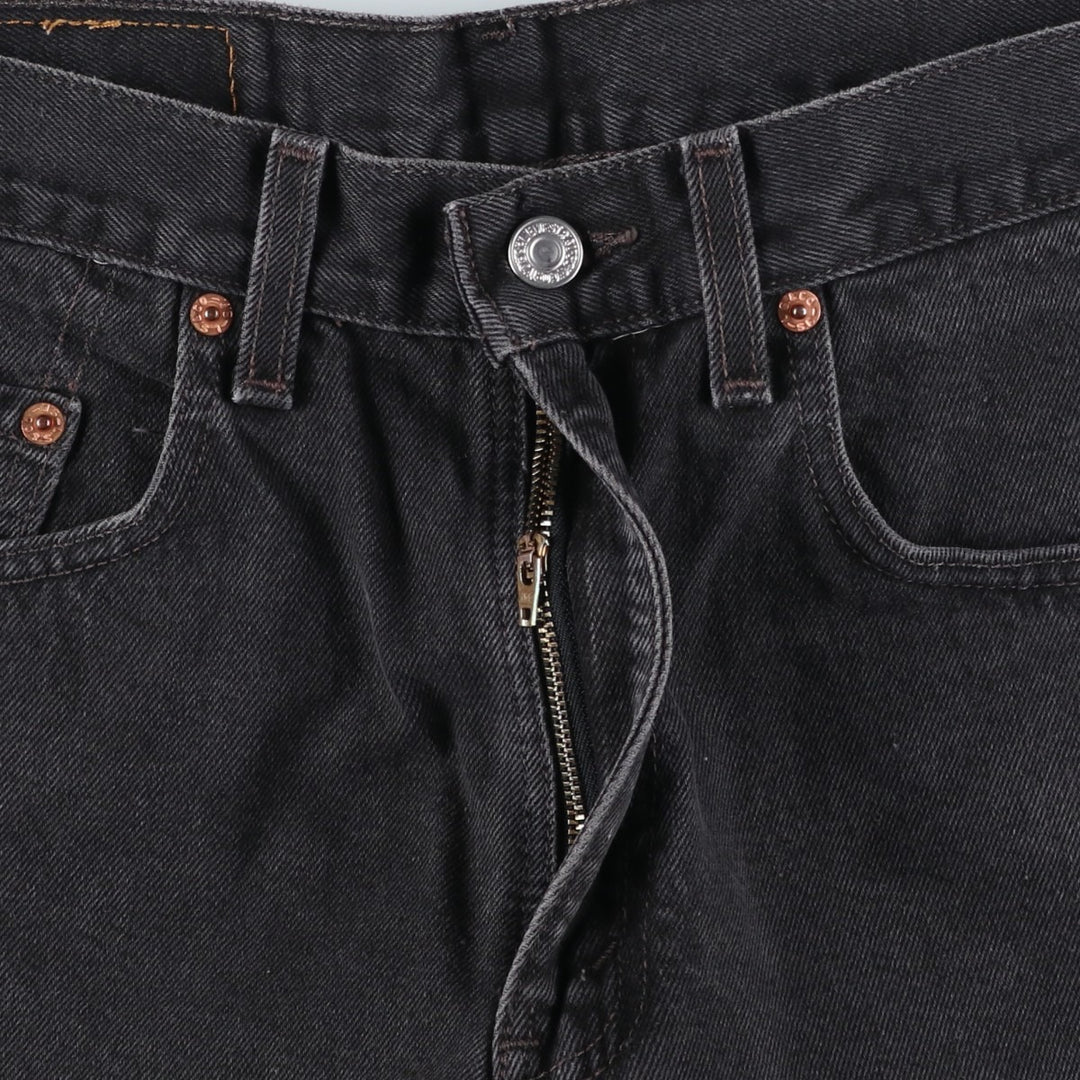 90s-00'S Vintage Levi's 550 Black Denim Tapered Denim Pants, Men's Size W31 unclear black type Vintage Second Hand