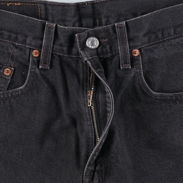90s-00'S Vintage Levi's 550 Black Denim Tapered Denim Pants, Men's Size W31 unclear black type Vintage Second Hand