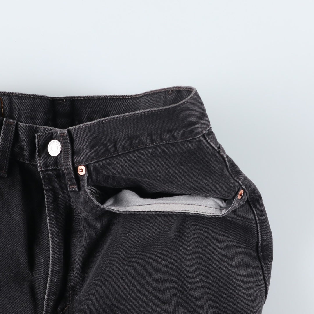 90s-00'S Vintage Levi's 550 Black Denim Tapered Denim Pants, Men's Size W31 unclear black type Vintage Second Hand