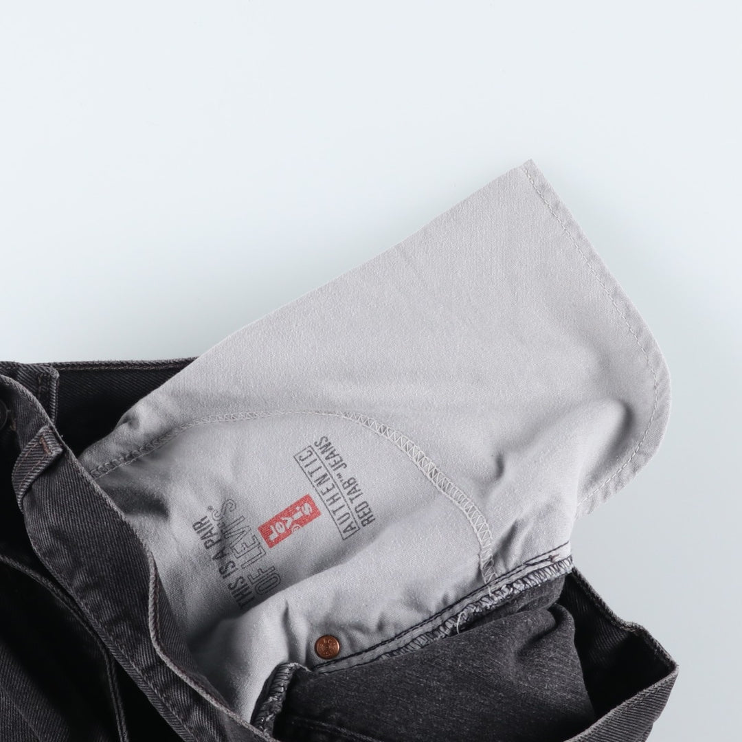 90s-00'S Vintage Levi's 550 Black Denim Tapered Denim Pants, Men's Size W31 unclear black type Vintage Second Hand