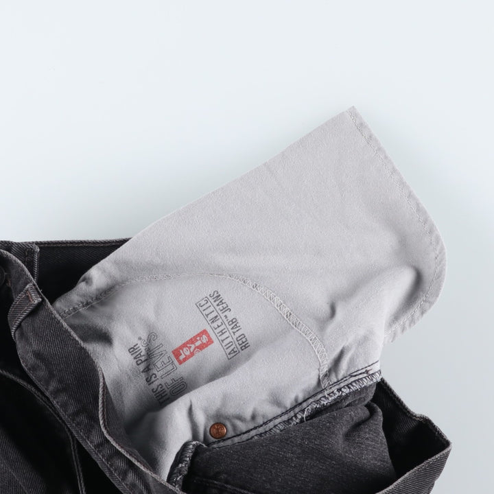 90s-00'S Vintage Levi's 550 Black Denim Tapered Denim Pants, Men's Size W31 unclear black type Vintage Second Hand