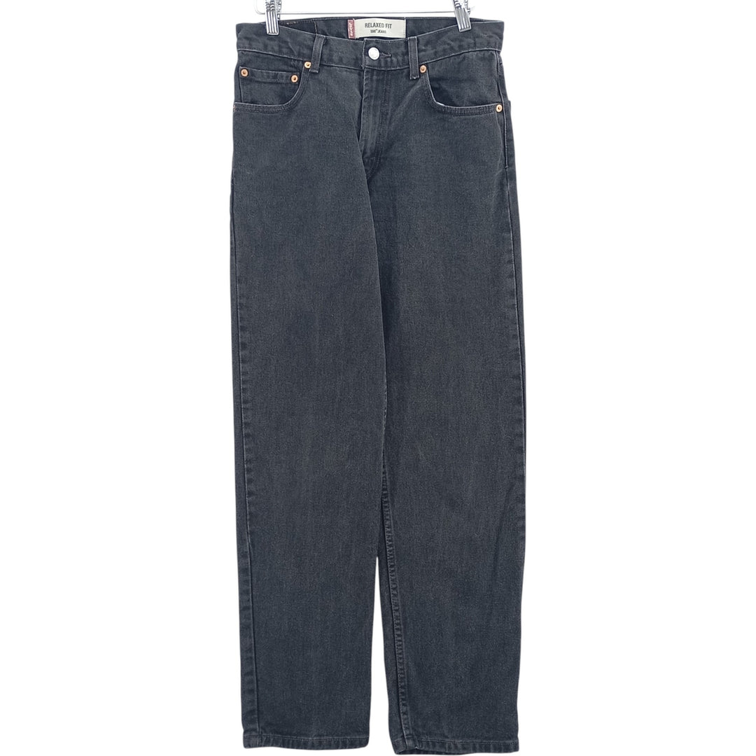 Levi's 550 Relaxed Fit Black Denim Tapered Denim Pants Men's W29 cotton black type Vintage Second Hand