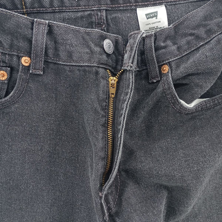 Levi's 550 Relaxed Fit Black Denim Tapered Denim Pants Men's W29 cotton black type Vintage Second Hand