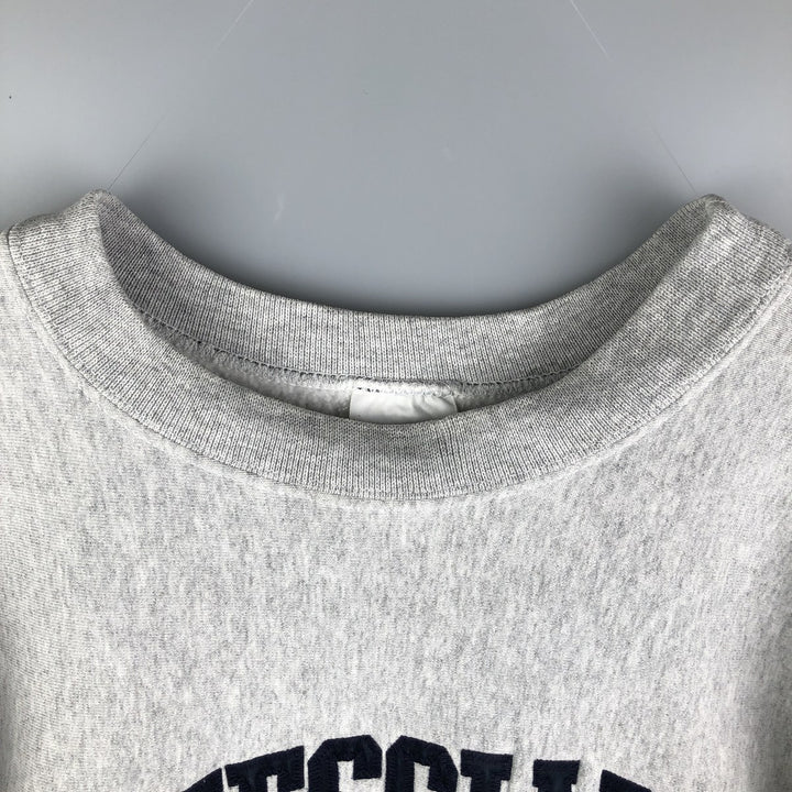 90'S The Cotton Exchange College Sweatshirt, Made in USA, Men's Size L, Vintage cotton gray type Vintage Second Hand