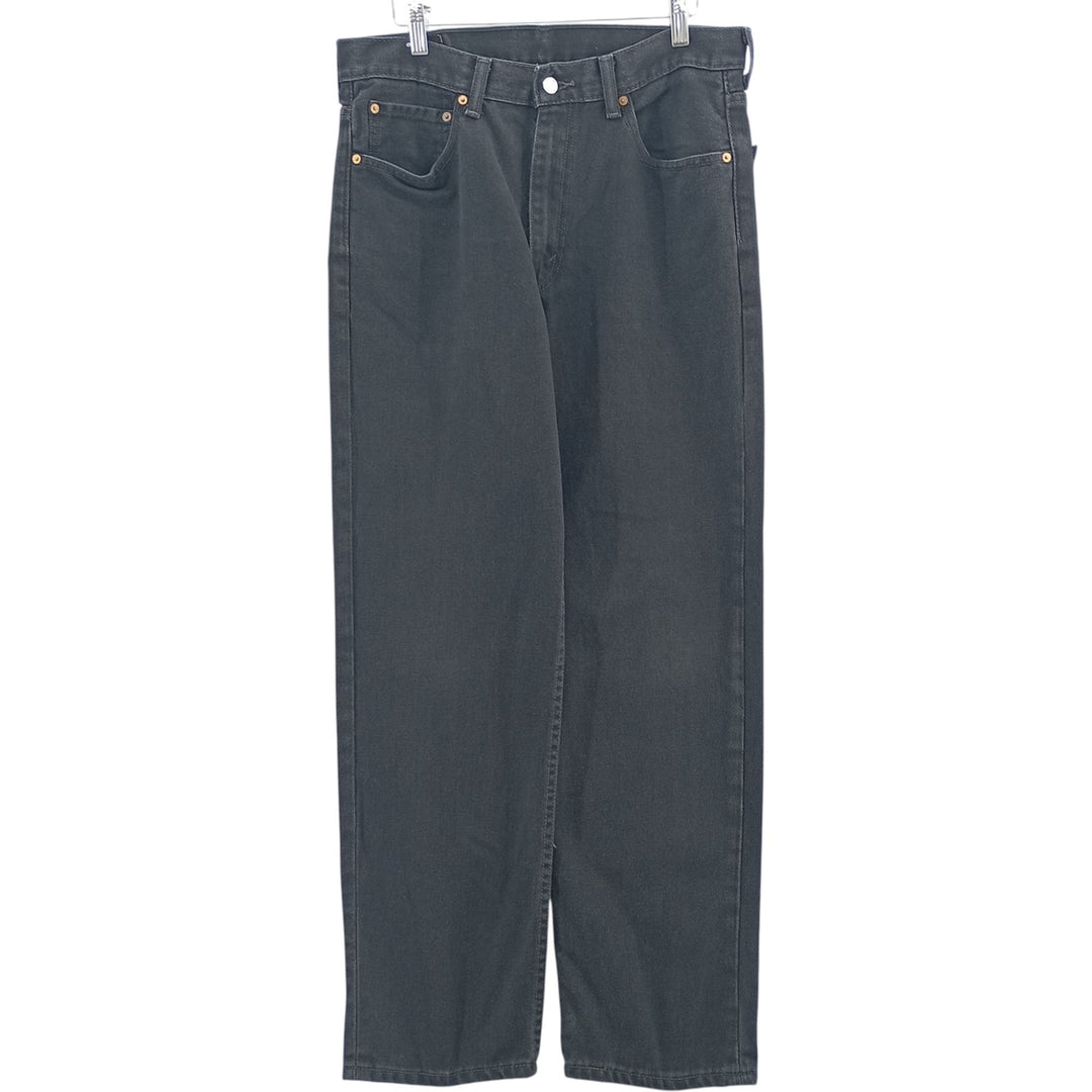 Levi's 550 Black Denim Tapered Denim Pants Men's W33 cotton black type Vintage Second Hand