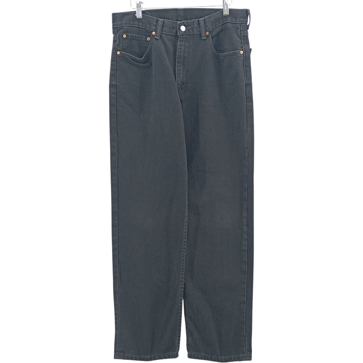 Levi's 550 Black Denim Tapered Denim Pants Men's W33 cotton black type Vintage Second Hand
