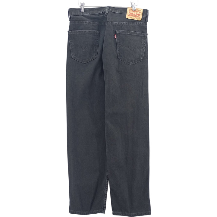 Levi's 550 Black Denim Tapered Denim Pants Men's W33 cotton black type Vintage Second Hand