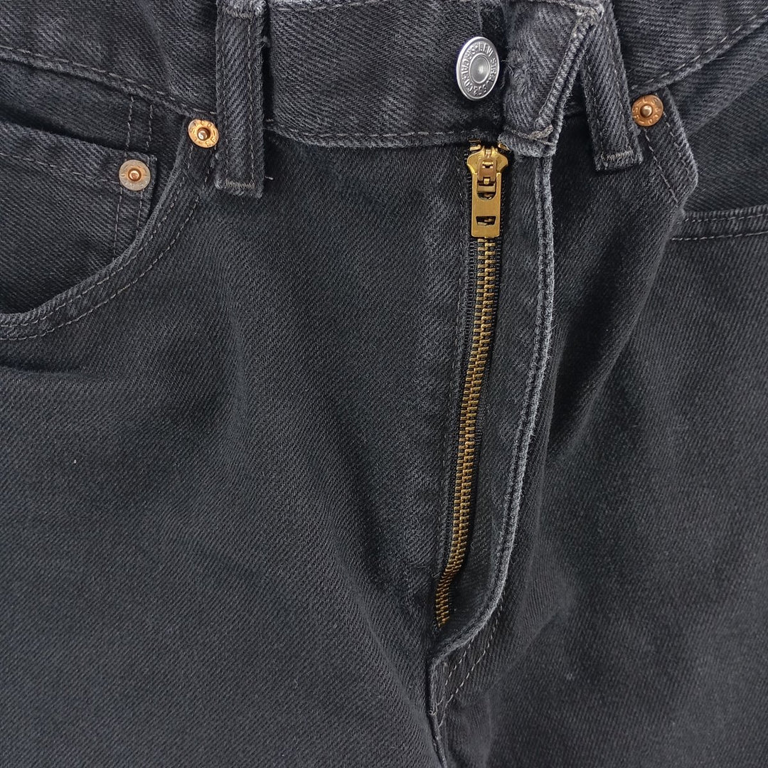 Levi's 550 Black Denim Tapered Denim Pants Men's W33 cotton black type Vintage Second Hand
