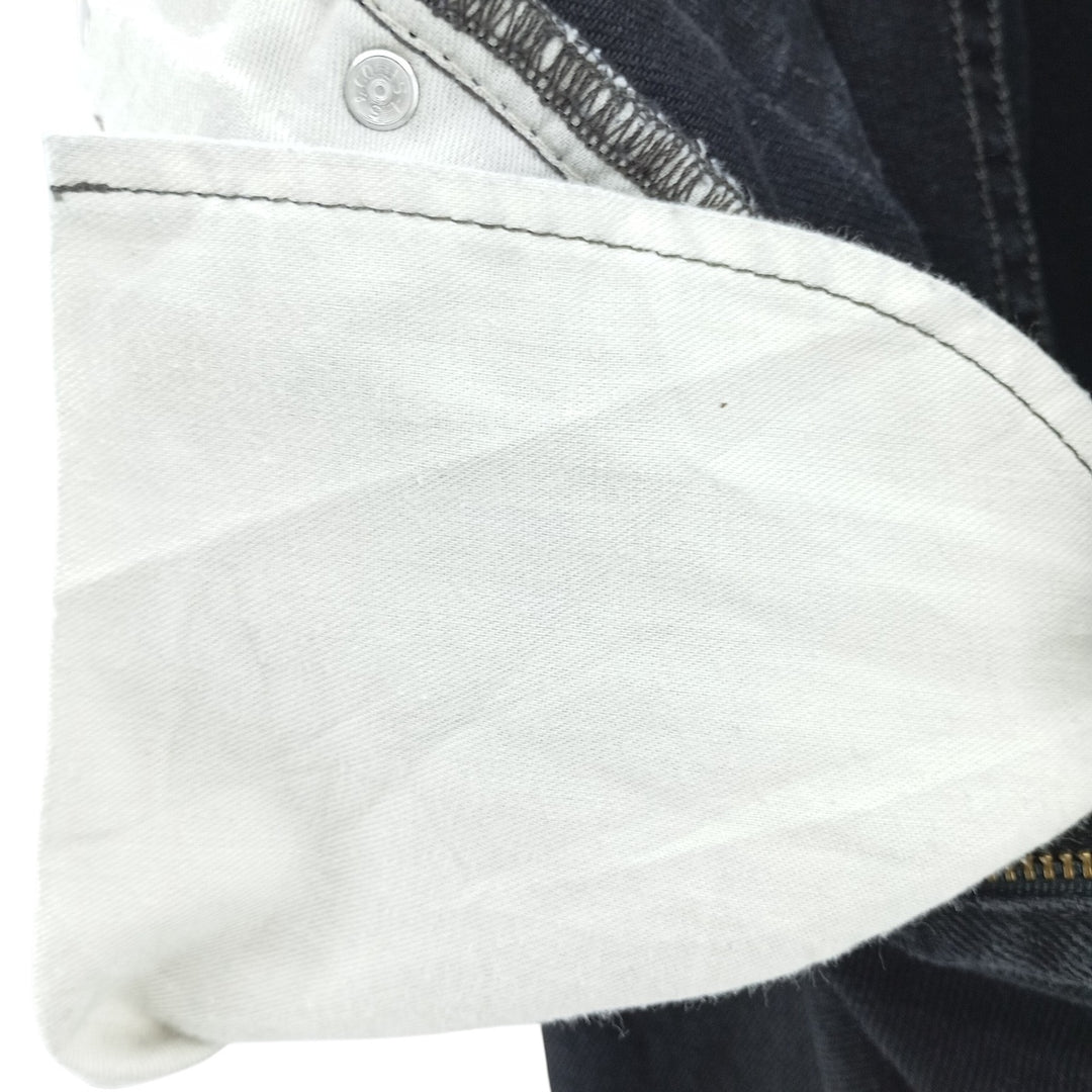 Levi's 550 Black Denim Tapered Denim Pants Men's W33 cotton black type Vintage Second Hand