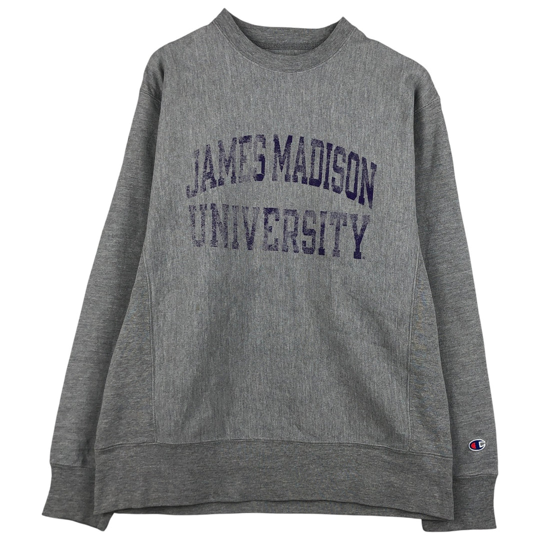 00'S Champion Original Reverse Weave College Sweatshirt Trainer Men's L size unclear gray type Vintage Second Hand