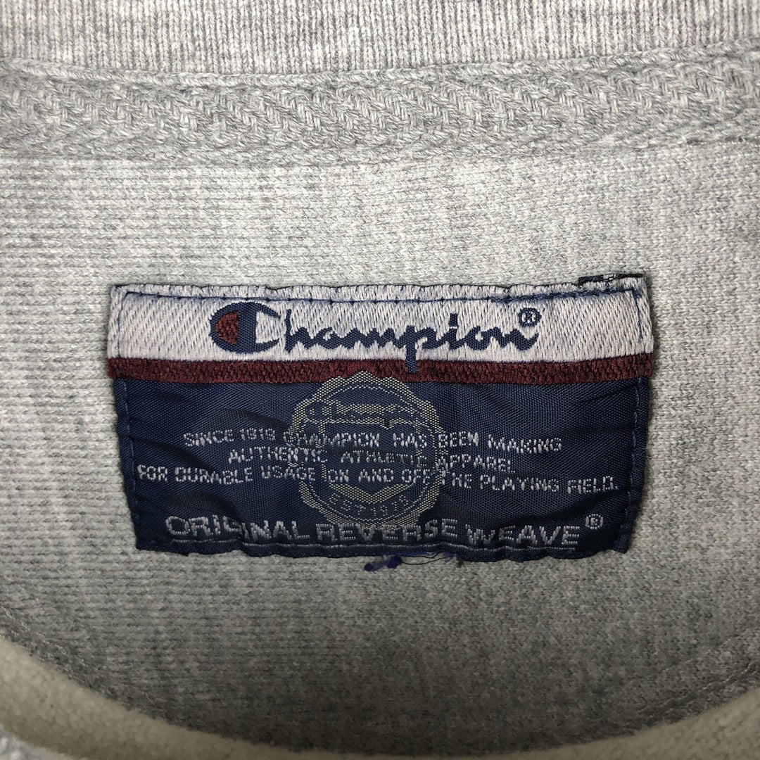 00'S Champion Original Reverse Weave College Sweatshirt Trainer Men's L size unclear gray type Vintage Second Hand
