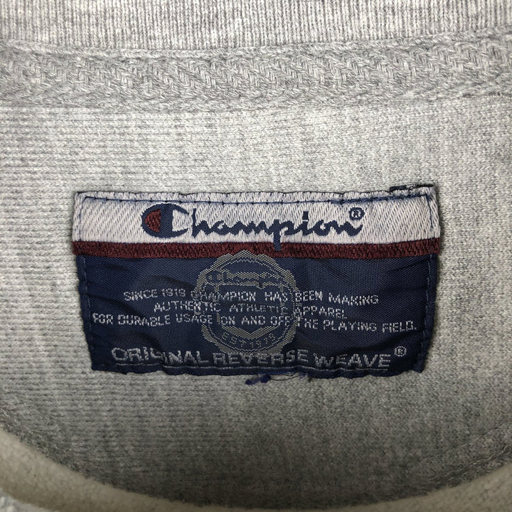 00'S Champion Original Reverse Weave College Sweatshirt Trainer Men's L size unclear gray type Vintage Second Hand