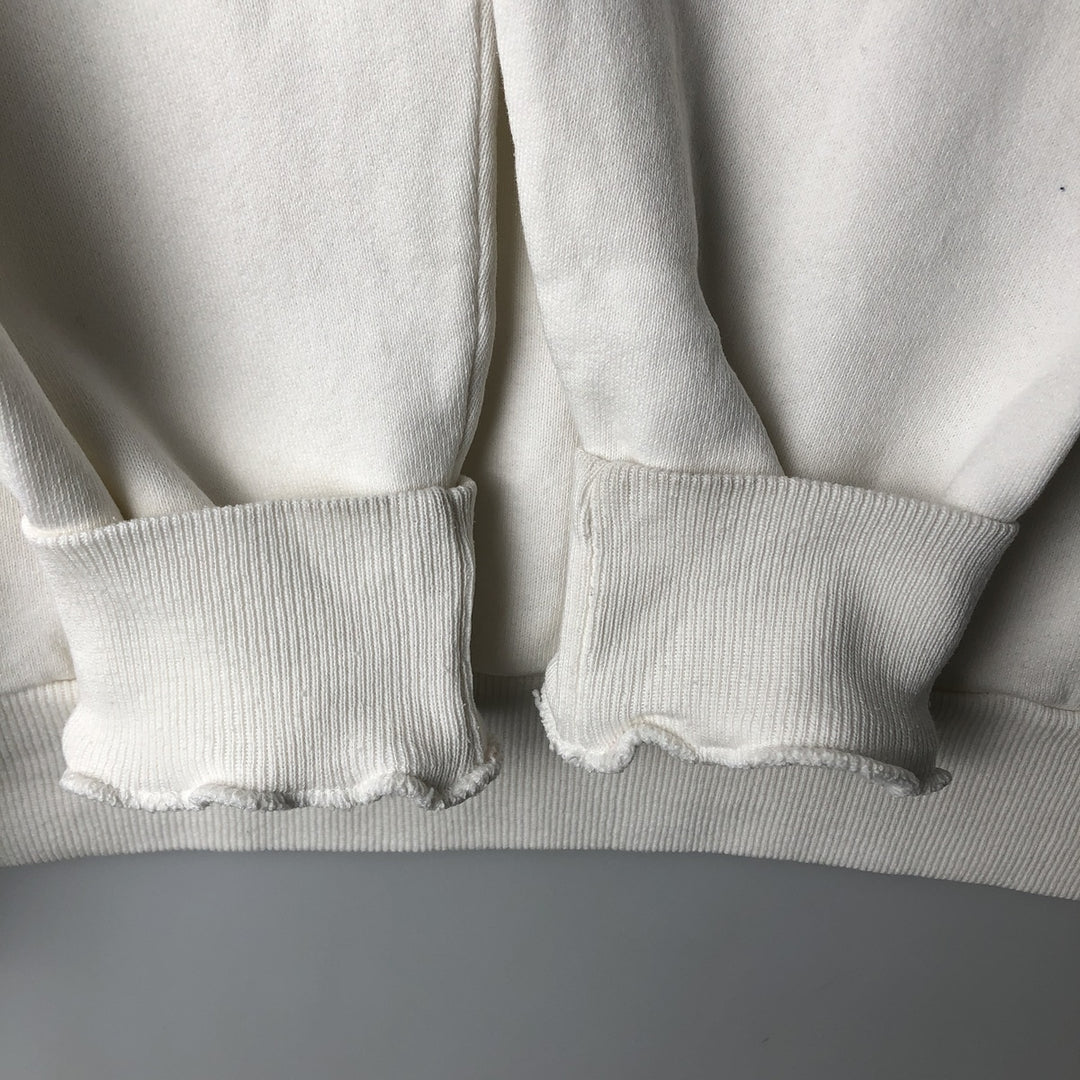 Vintage 1980'S Disney Mickey Mouse character sweatshirt, made in the USA, size L, men's cotton white type Vintage Second Hand