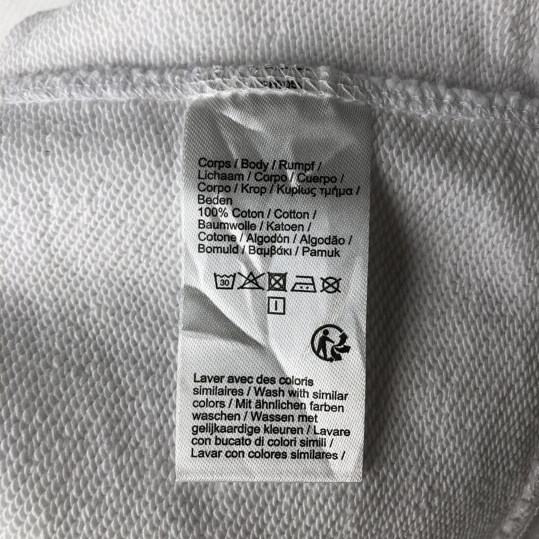 Lacoste logo sweatshirt, men's size M cotton white type Vintage Second Hand