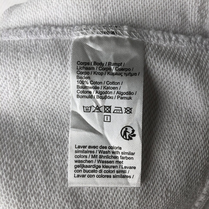 Lacoste logo sweatshirt, men's size M cotton white type Vintage Second Hand