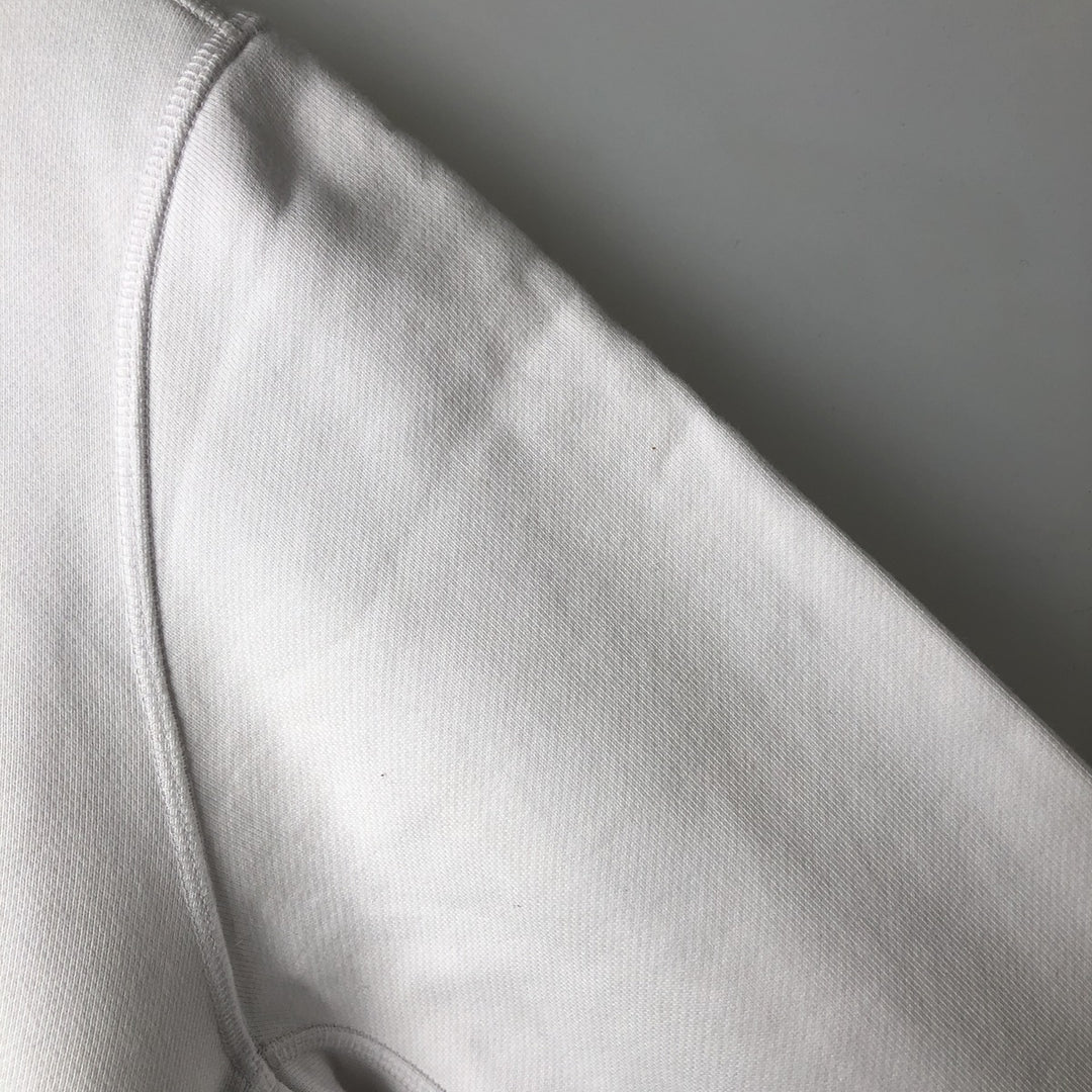 Lacoste logo sweatshirt, men's size M cotton white type Vintage Second Hand