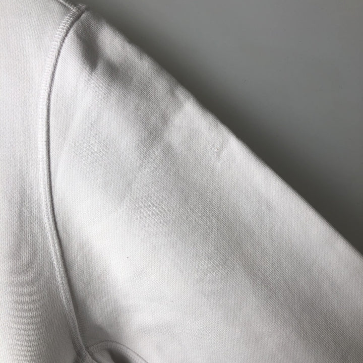 Lacoste logo sweatshirt, men's size M cotton white type Vintage Second Hand