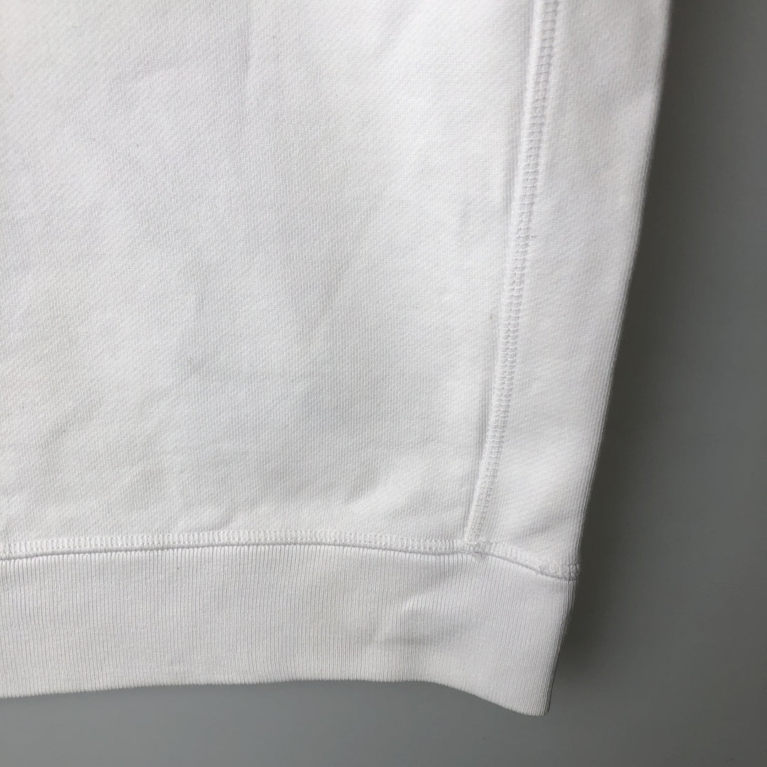 Lacoste logo sweatshirt, men's size M cotton white type Vintage Second Hand