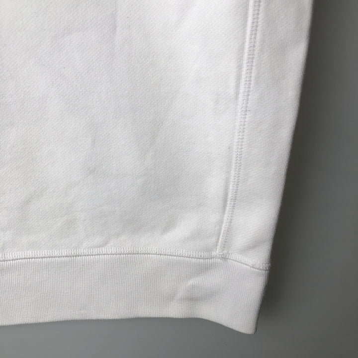 Lacoste logo sweatshirt, men's size M cotton white type Vintage Second Hand