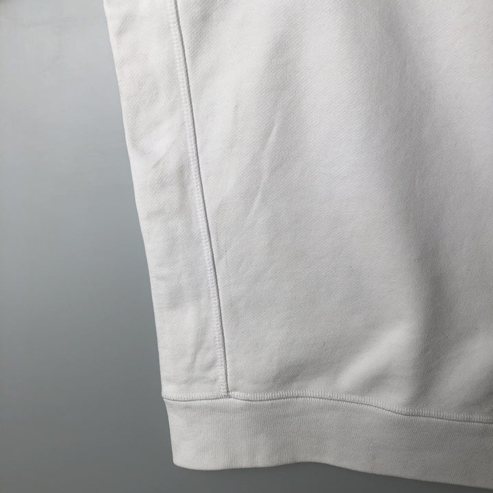 Lacoste logo sweatshirt, men's size M cotton white type Vintage Second Hand