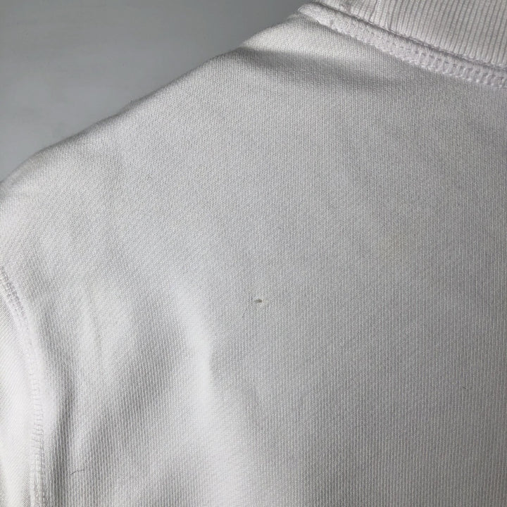 Lacoste logo sweatshirt, men's size M cotton white type Vintage Second Hand