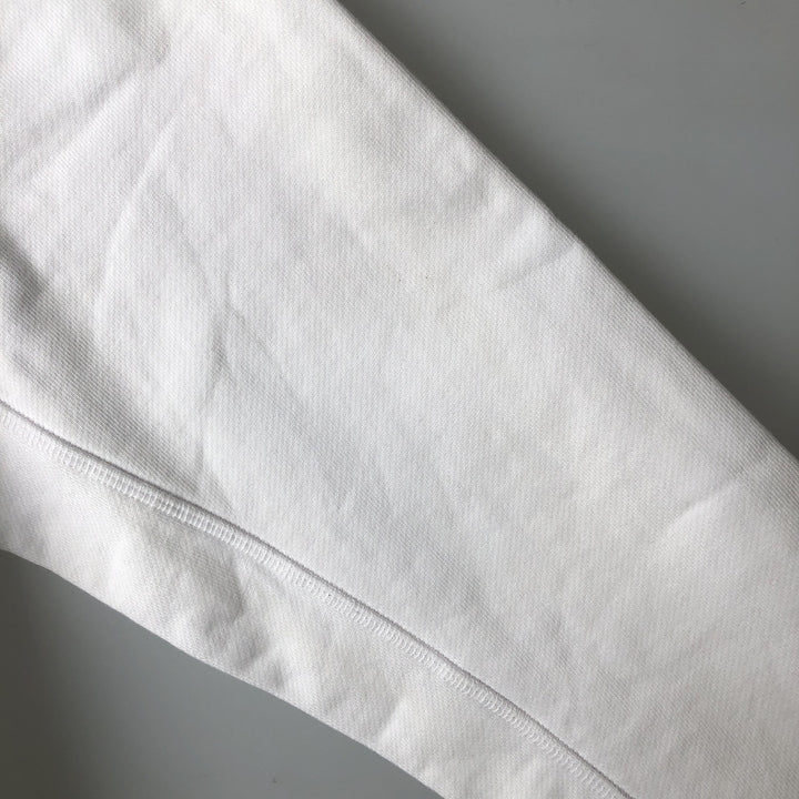 Lacoste logo sweatshirt, men's size M cotton white type Vintage Second Hand