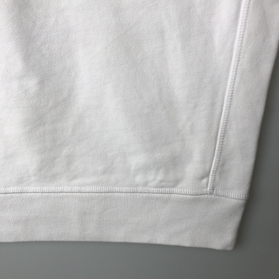 Lacoste logo sweatshirt, men's size M cotton white type Vintage Second Hand