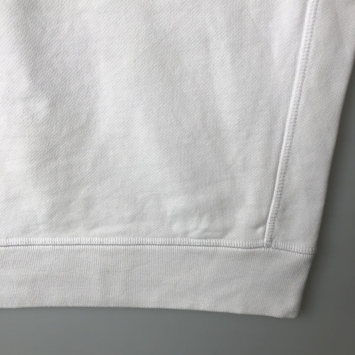 Lacoste logo sweatshirt, men's size M cotton white type Vintage Second Hand