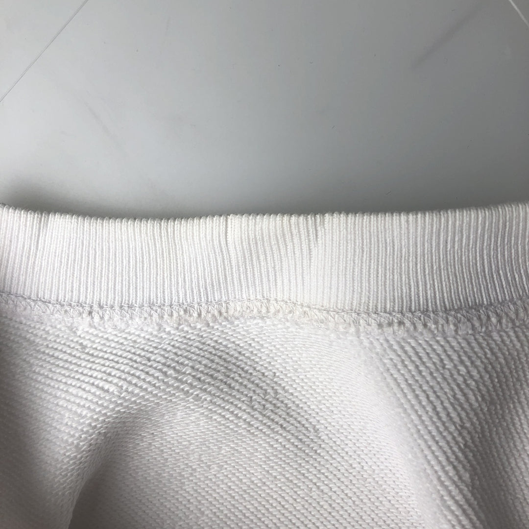 Lacoste logo sweatshirt, men's size M cotton white type Vintage Second Hand