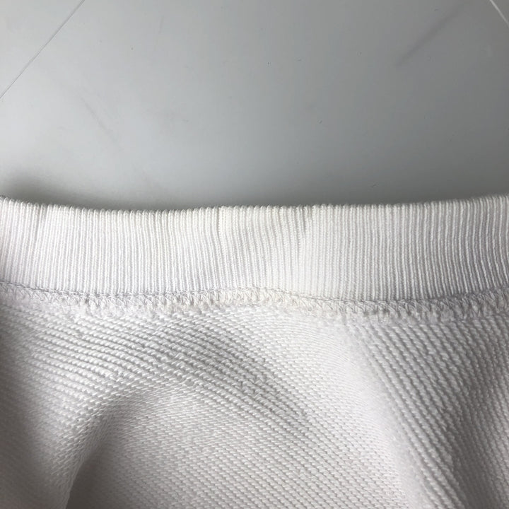 Lacoste logo sweatshirt, men's size M cotton white type Vintage Second Hand