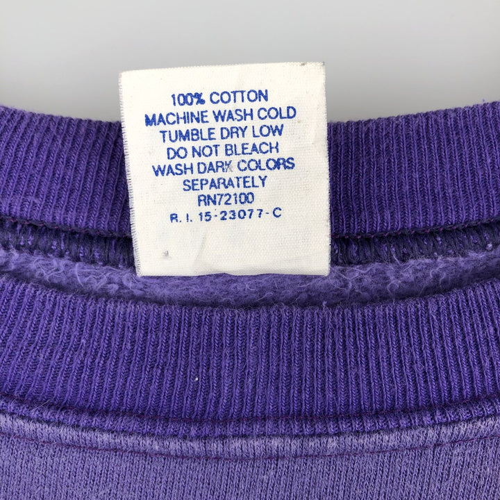 90'S SUN SPORTSWEAR Looney Tunes Character Sweatshirt, Men's Size XL cotton purple type Vintage Second Hand