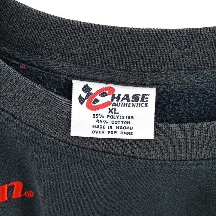 Vintage CHASE Racing Sweatshirt, Men's XL polyester black type Vintage Second Hand