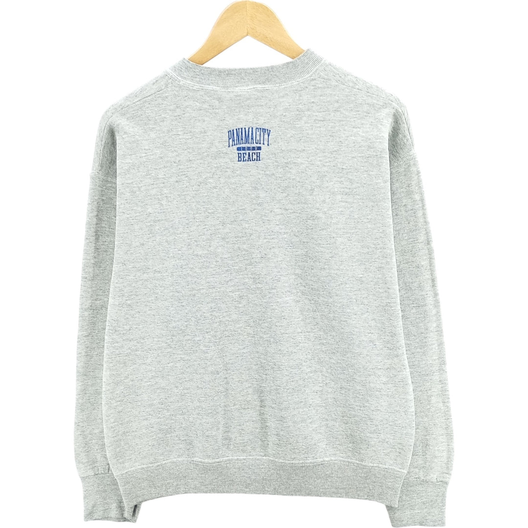 Fruit of the Loom printed sweatshirt, men's size M cotton gray type Vintage Second Hand