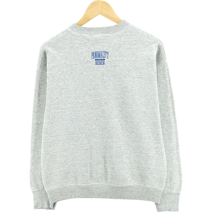 Fruit of the Loom printed sweatshirt, men's size M cotton gray type Vintage Second Hand