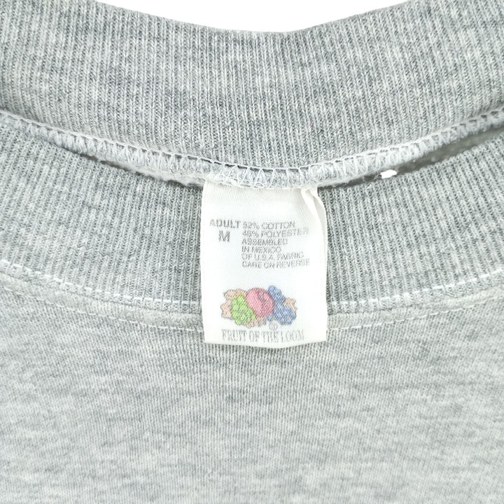Fruit of the Loom printed sweatshirt, men's size M cotton gray type Vintage Second Hand