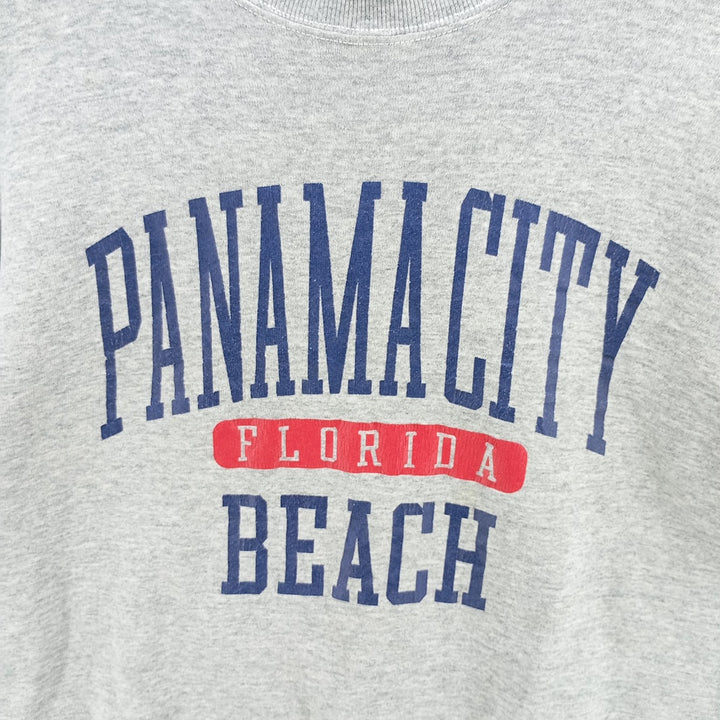 Fruit of the Loom printed sweatshirt, men's size M cotton gray type Vintage Second Hand