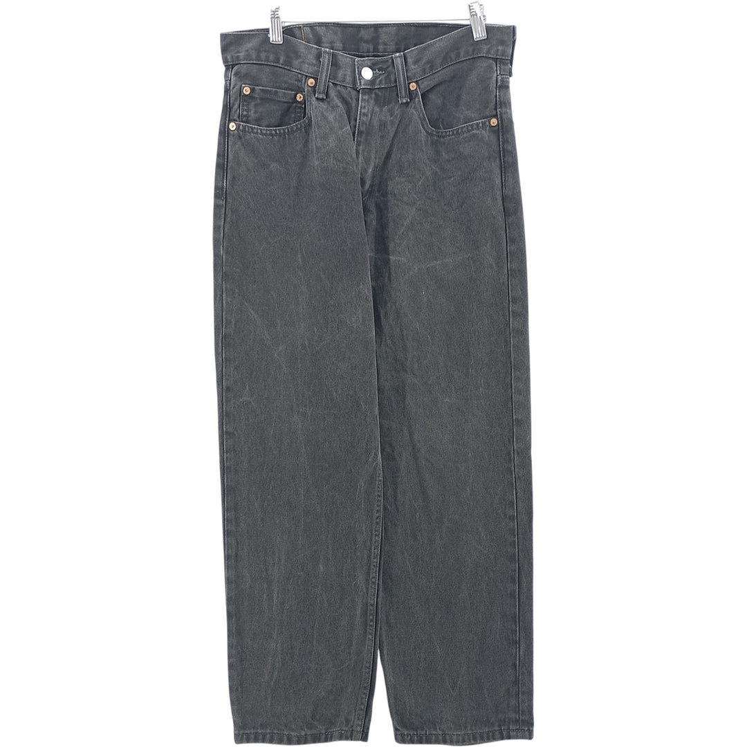 Levi's 550 Black Denim Tapered Denim Pants Men's W31 equivalent cotton black type Vintage Second Hand