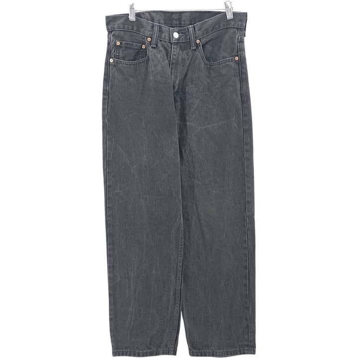 Levi's 550 Black Denim Tapered Denim Pants Men's W31 equivalent cotton black type Vintage Second Hand