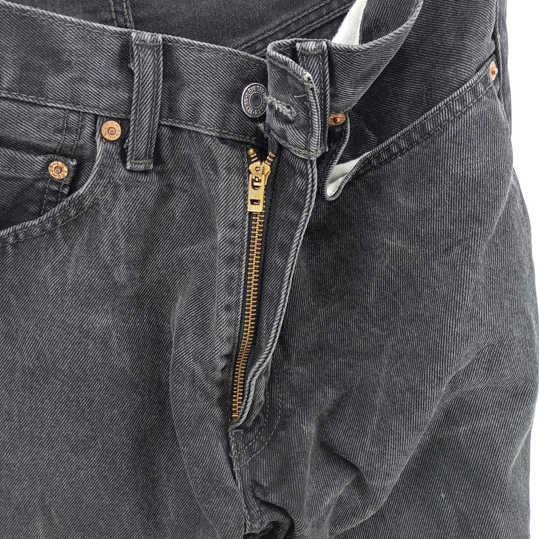 Levi's 550 Black Denim Tapered Denim Pants Men's W31 equivalent cotton black type Vintage Second Hand