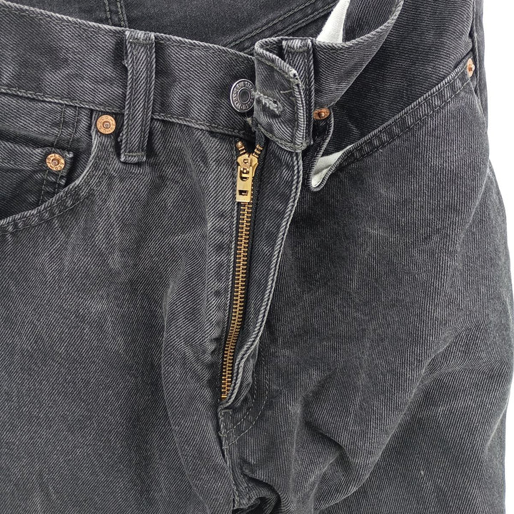 Levi's 550 Black Denim Tapered Denim Pants Men's W31 equivalent cotton black type Vintage Second Hand
