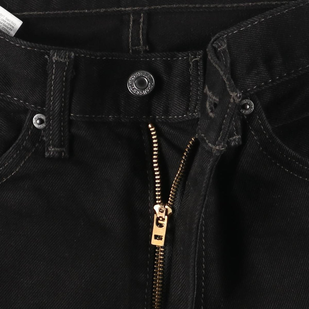 Levi's 505 Black Denim Tapered Denim Pants for Men, W36 cotton black type Vintage Second Hand