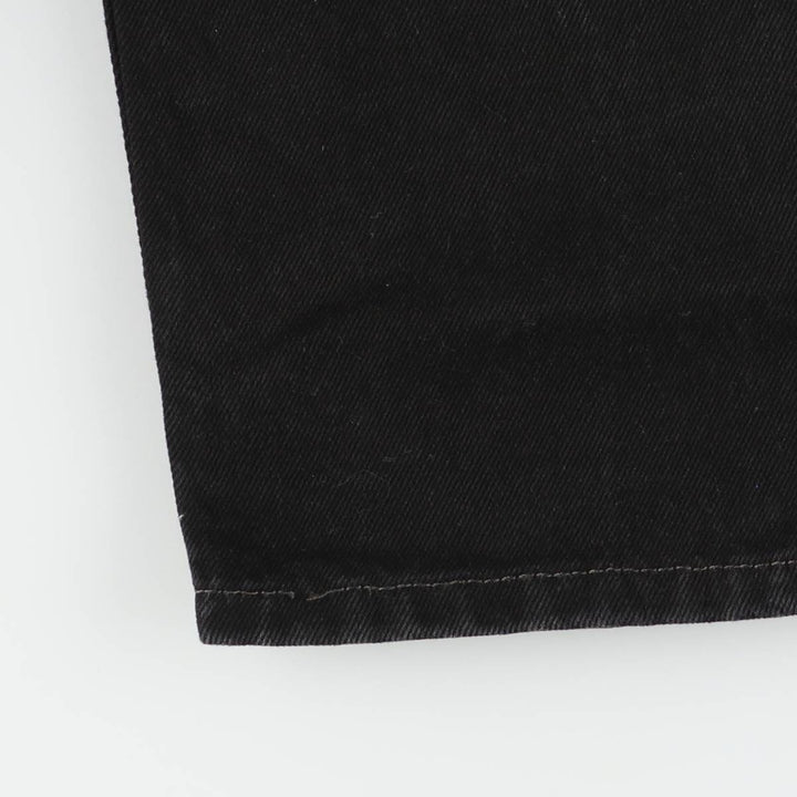 Levi's 505 Black Denim Tapered Denim Pants for Men, W36 cotton black type Vintage Second Hand