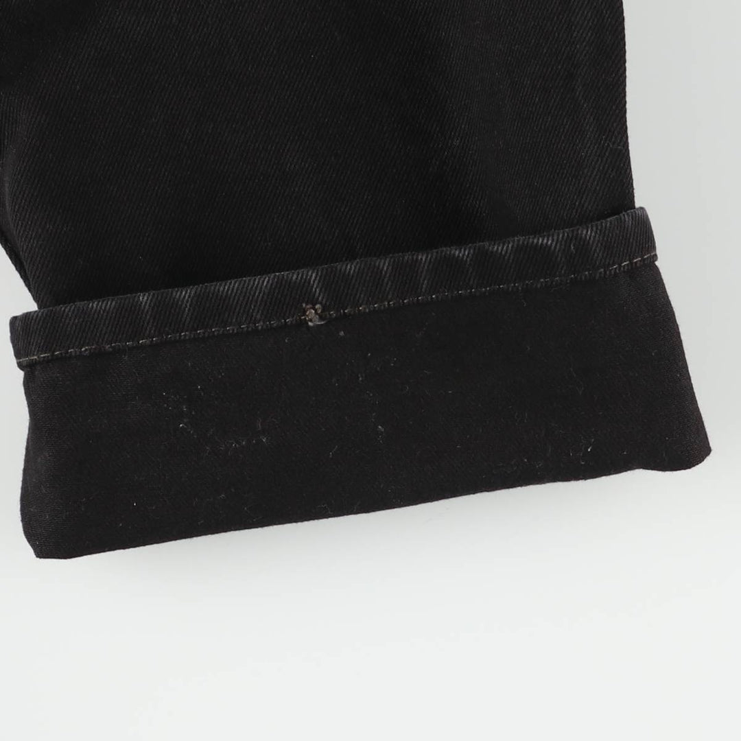 Levi's 505 Black Denim Tapered Denim Pants for Men, W36 cotton black type Vintage Second Hand