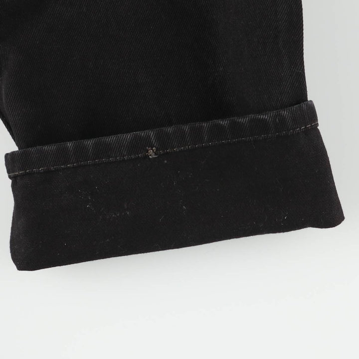 Levi's 505 Black Denim Tapered Denim Pants for Men, W36 cotton black type Vintage Second Hand