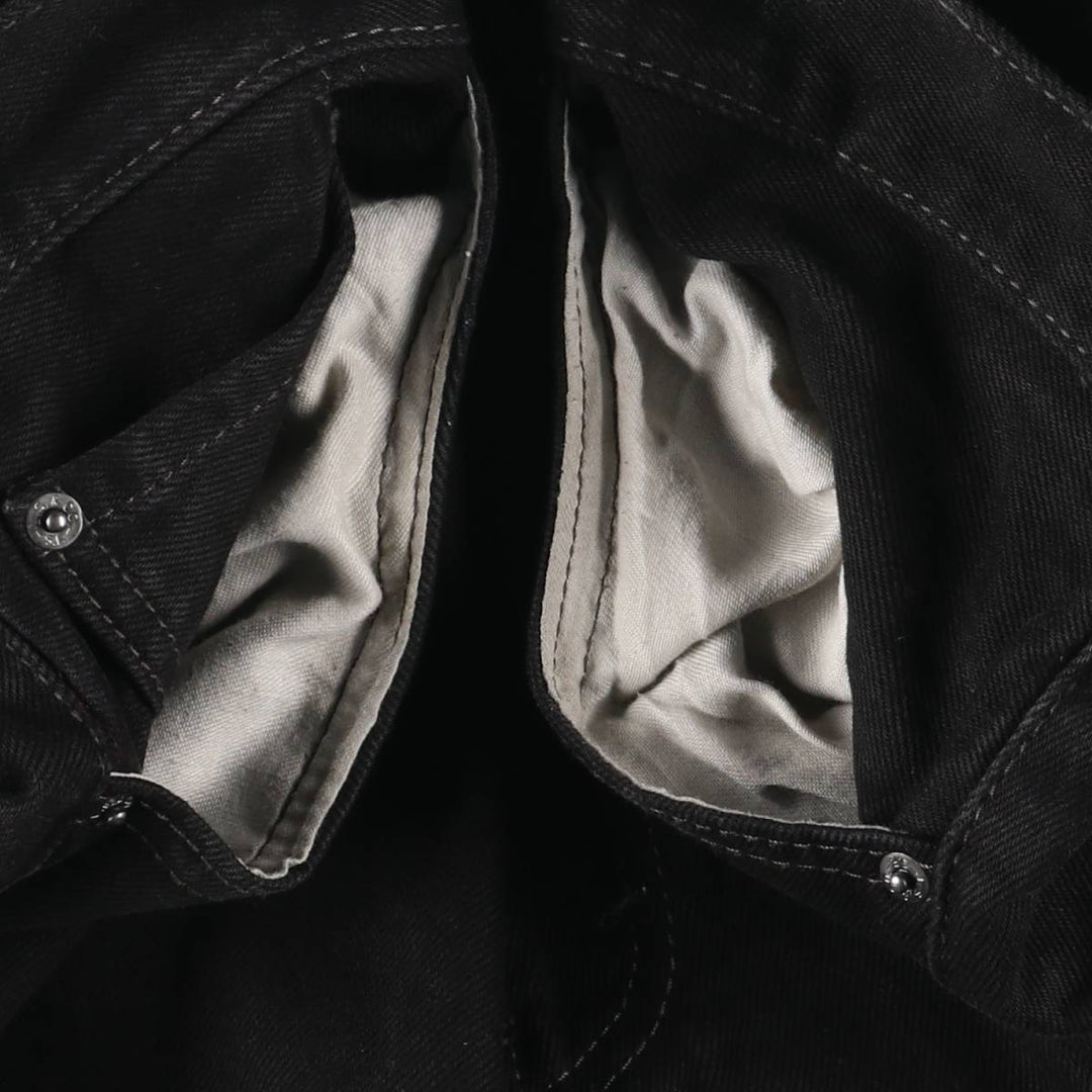 Levi's 505 Black Denim Tapered Denim Pants for Men, W36 cotton black type Vintage Second Hand