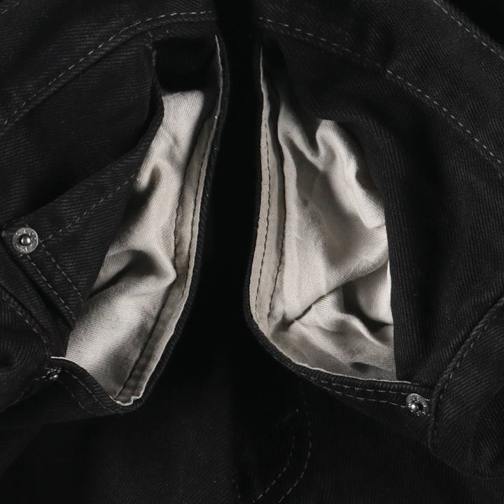 Levi's 505 Black Denim Tapered Denim Pants for Men, W36 cotton black type Vintage Second Hand